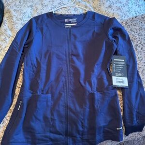 Grey's Anatomy Kids Navy Zip-Front Scrub Jacket